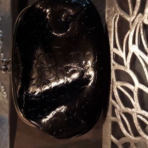 Black Coach change wallet